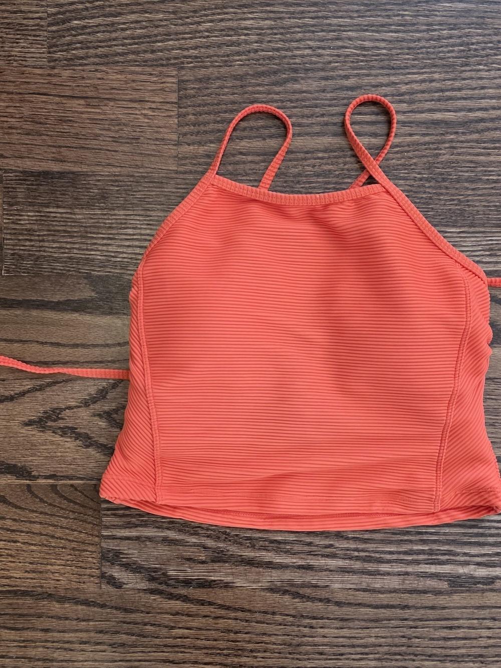 Nani Swimwear High-Neck Ribbed Tankini Top - Coral
